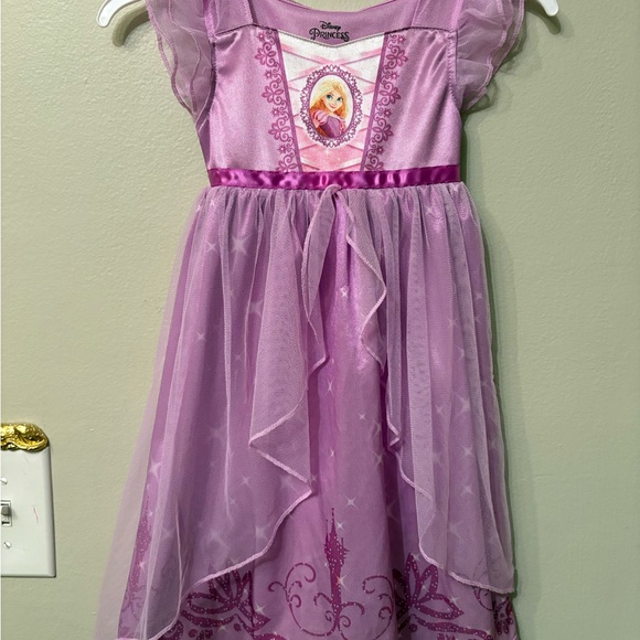 Disney Princess Rapunzel Nightgown | Tangled Purple Long Night Dress (2T) - Picture 6 of 6